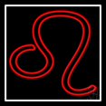 thumbnail image 1 of Red Leo LED Neon Sign 24" Tall x 24" Wide - inches Black Square Cut Acrylic Backing, with Dimmer - Bright and Premium built indoor LED Neon Sign for Storefront., 1 of 7