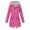 Hot Pink, variant on Dezsed Women Solid Color Rain Jacket Outdoor Hooded Windproof Loose With Pocket Coat Hot Pink XXL