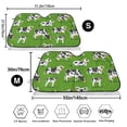 thumbnail image 7 of Lsque Cows With Calfs Green Car Windshield Sun Shade | Accordion Folding Style Auto Shade for Car Truck SUV Van | Blocks UV Rays Sun Visor Protector | Small, 7 of 7