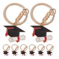 thumbnail image 1 of 8 llaveros con forma de birrete de graduación, colgantes para bolso, 1 of 7