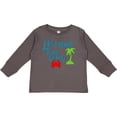 thumbnail image 3 of Inktastic Life is Better at the Beach Crab and Palm Tree Boys or Girls Long Sleeve Toddler T-Shirt, 3 of 5