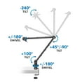 thumbnail image 4 of Mount-It! Adjustable Microphone Boom Arm with Clamp, 4 of 7