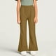 thumbnail image 4 of Odeerbi 5-14 Años Niñas Pantalones Acampanados Pantalones Casual Color Sólido Cintura Ajustable Con Bolsillo, 4 of 5