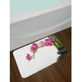 thumbnail image 2 of Meditation Bath Mat, Spa Stones with Orchid and Bamboo Stems Yoga Chakra Zen Spiritual Image, Non-Slip Plush Mat Bathroom Kitchen Laundry Room Decor, 29.5 X 17.5 Inches, Fuchsia Green Grey, Ambesonne, 2 of 2