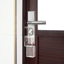 LOLIPPYY Safety Door Lock Door Handle Lock Plastic Transparent 1Pack