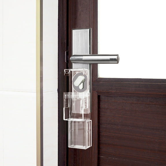 LOLIPPYY Safety Door Lock Door Handle Lock Plastic Transparent 1Pack