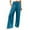 Blue, variant on AherBiu Wide Leg Pants for Women Linen High Waisted Lightweight Solid Color Trousers Casual Loose Fall Summer Beach Pants
