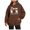 Brown #1, variant on Senior Mom Hoodies for Women Class Of 2026 Hoodie Graduation Graphic Hooded Sweatshirt with Pockets Pullover Tops