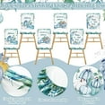 thumbnail image 3 of Fall Chair Covers Set of 6 Thanksgiving Dining Protector Stretch Autumn Removable Washable Blue Pumpkin Truck Maple Leaves Slipcovers for Dining Hotel Party Wedding, 3 of 6