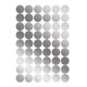 thumbnail image 4 of 108Pcs Dot Stickers Pure Color Round Shaped PVC Wide Application Circle Stickers for Office Bedroom Kitchen 7.8x11.2in Silver(1.1x1.1in), 4 of 5