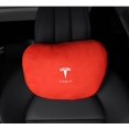 thumbnail image 2 of Applicable à Tesla MODEL3/MODELY/MODELX Appuie-Tête Soutien Lombaire - Tesla [Rouge Volcan] Appuie-Tête/1, 2 of 4
