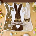thumbnail image 2 of 2025 Easter Plush Door Mat Funny Cute Rabbit Doormat Outdoor Door Mats Outdoor Welcome Doormats for Front Door Indoor Entryway Mats for Home Front or Back Entrance Deals of the Day 20x32 Inches, 2 of 7