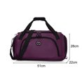 thumbnail image 3 of Bolsa de fitness Bolsas de gimnasio portátiles de gran capacidad para fútbol al aire libre (púrpura) Ndcxsfigh Para Estrenar, 3 of 7