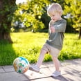 thumbnail image 5 of PLAYZAP Color Your Own Soccer Ball Size 3 with Markers & Pump, Soccer Gifts for Girls Boys, Crafts for Kids Ages 4-8, Kids Soccer Toys - Birthday Gift Sports Toy for Toddlers - Dinosaur, 5 of 6