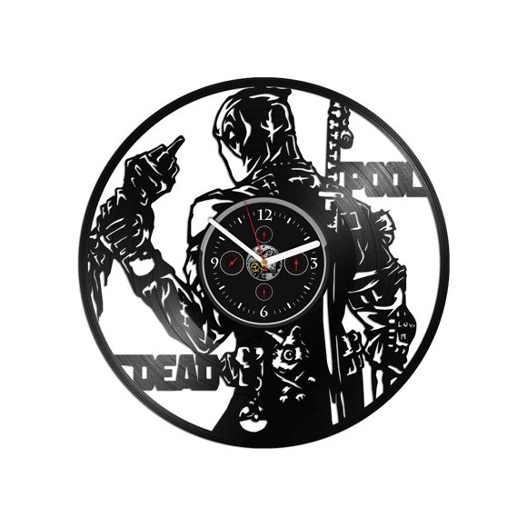Kovides Clock Gift for Him Superhero Comics Wall Decor Vinyl Record Art