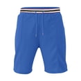 thumbnail image 4 of Bermuda Shorts for Men Summer Casual Waffle Knit Elastic Waist Straight Leg Slim Fit Beach Shorts with Pockets, 4 of 9