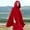 Red, variant on Women Trench Coat Open Front Cardigan Jacket Coat Shawl Cape Cloak Mantle Plus