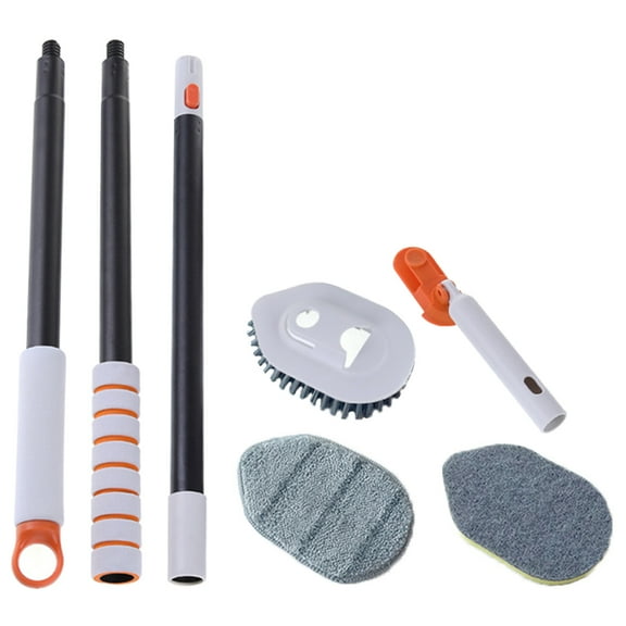 HEANUJJ Floor Brush Set with Tough Bristles for Home Cleaning and Stain Removal, Multi- Floor Scrubber