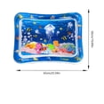 thumbnail image 3 of Aoznliie Dog Water Mat, Thickened Durable Cooling Mat for Dogs, 37x30 inch Leakproof Pet Water Bed for Floor Sofa, Blue, 3 of 6