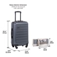 thumbnail image 5 of Jetstream 3 Pieces Carry-On Luggage Set for Airplane: Carry On Rolling Suitcase & 2 Packing Cubes., 5 of 9