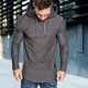 thumbnail image 5 of Guardurnaity Sudadera con capucha de algodón para hombre, suéter de manga absorbente de sudor, sudadera con capucha, suéter de manga larga con Sudaderas y sudaderas con capucha 3XL,Gris, 5 of 6