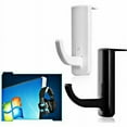 thumbnail image 4 of 4 Pack Plastic Headphone Holder Earphone Headset Hanger Rack Stand Hook Computer Black, 4 of 5