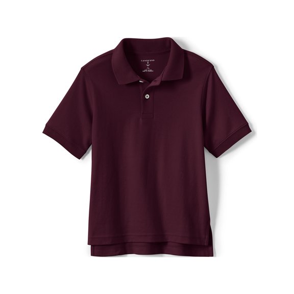 Lands' End School Uniform Kids Short Sleeve Interlock Polo Shirt