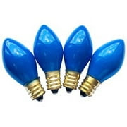 Santas Forest 16294 Replacement Bulb, 5 W, Candelabra Lamp Base, Incandescent Lamp, Ceramic Blue Light