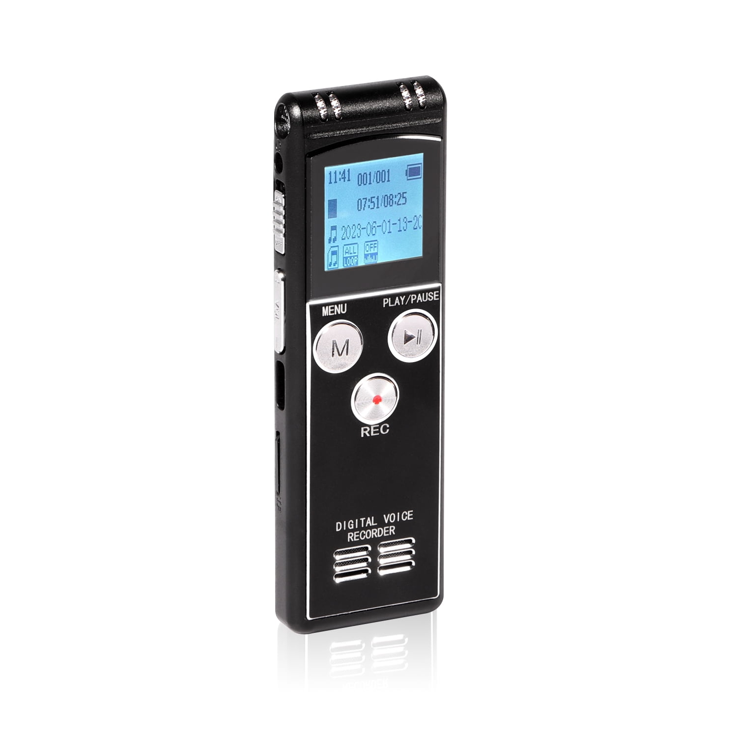 128GB Voice Activated Recorder With Tripod & Phone OTG - 9280 Hours Storage, Dual Mic, Password, For Lectures/Meetings