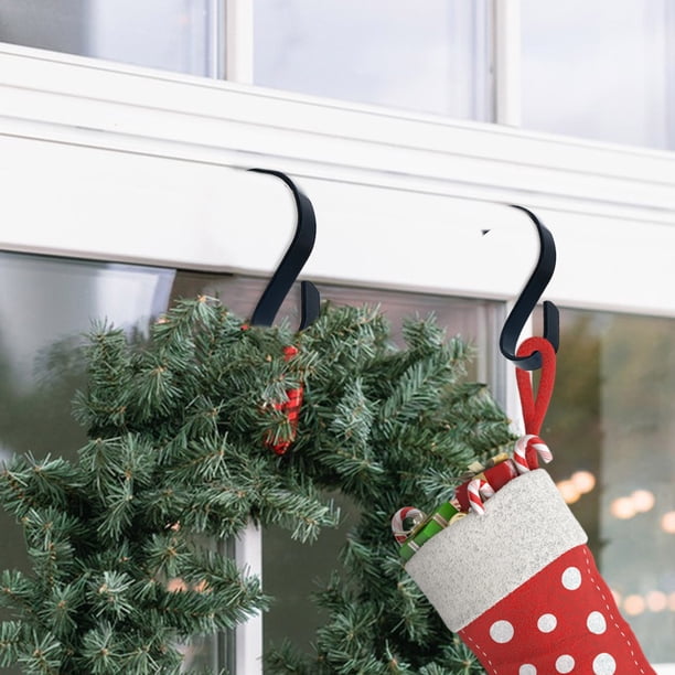 Ganchos para colgar Ganchos metálicos Ganchos para calcetines navideños Ganchos para chimeneas navideñas Ganchos metálicos multiusos Gancho para chimenea