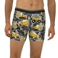 thumbnail image 2 of Salouo Excavator At Work Pattern Men's Boxer Briefs, Soft & Breathable Underwear Elastic Waistband Briefs for Men,1-Pack, 2 of 7