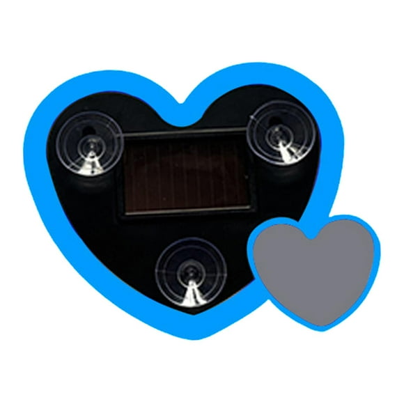 Luz ambiental LED con forma de corazón para coche. Decoración y romántica para el interior del coche. Luz LED solar para crear un ambiente Azul oscuro