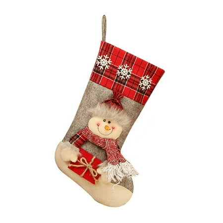 

Aueoeo Home Decor Hanging Lights Christmas Decoration Santa Claus Socks Candy Socks Gift Christmas Tree Pendant