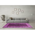 thumbnail image 3 of Ahgly Company Indoor Square Oriental Pink Industrial Area Rugs, 8' Square, 3 of 4