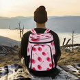 thumbnail image 6 of 36 Can Capacity Insulated Backpack Cooler Lunch Bag for Picnics, Camping Red Cherries, 6 of 7