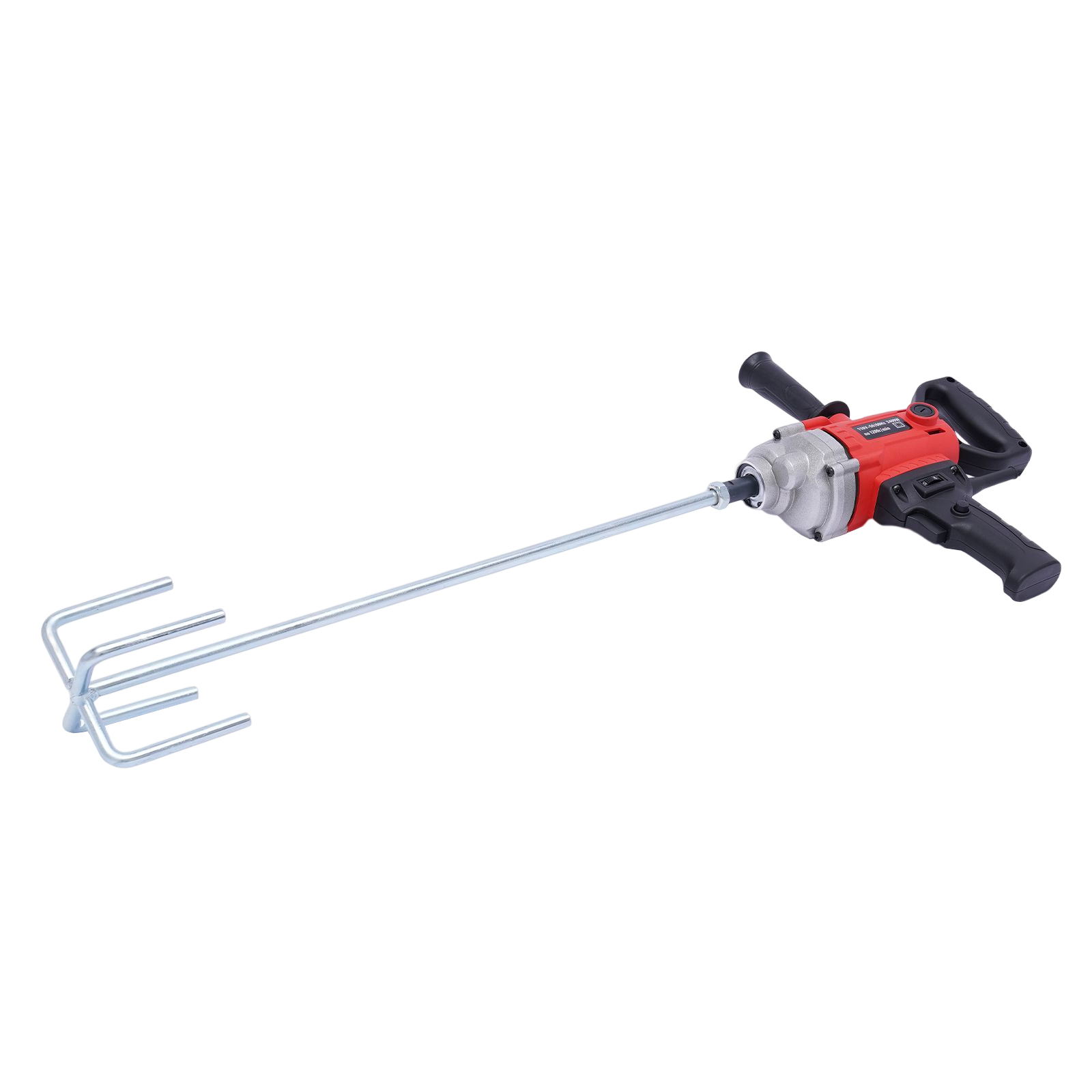 Wuzstar Electric Concrete Mud Mixer Corded Mixing Drill Machine Drill Mixer Set with Spade Handle 2400W