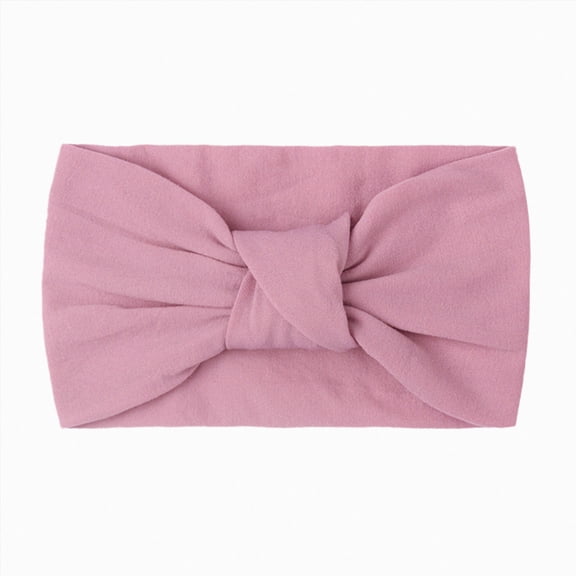 WUANDIXFA Bows for Newborn Baby Girls Kids Newborn Girls Baby Solid Headband Hair Band Knotted Accessories Headwears,U,One Size