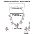 thumbnail image 3 of Efulgenz Austrian Necklace Set Butterfly Bridal Wedding White Necklace Crystal Rhinestone Choker Necklace Earrings Set Statement Party Statement Jewelry for Women, 3 of 5
