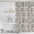 thumbnail image 2 of Sage Green Leaf Shower Curtain Set - Long 72" x 84" Washable Bathtub Curtain with 12 Hooks, Retro Farmhouse Plant Floral Branch Waterproof Fabric Stall Shower Curtains for Bathroom/Bathtub Décor, 2 of 6
