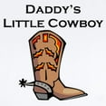 thumbnail image 2 of CafePress - Daddys Little Cowboy Body Suit - Baby Light Bodysuit, Size Newborn - 24 Months, 2 of 4