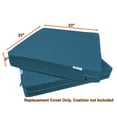 thumbnail image 4 of QQbed 6 Pack Pacific Blue 23"x23"x5" Washable Covers for Outdoor Patio Seat Cushions, 4 of 5