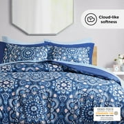 Regency Heights Twin Size Comforter Set, 6-Piece Bed in a Bag Twin, Navy Blue Bedding Comforter Set with Comforter, Flat Sheets, Fitted Sheets with Side Pockets