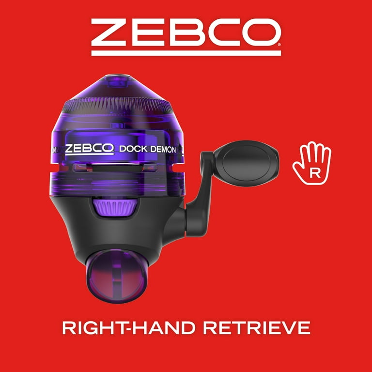 Zebco Dock Demon Spincast Reel and Fishing Rod Combo, 30 Zebco Dock Demon Spincast Reel and Fishing Rod Combo, 30