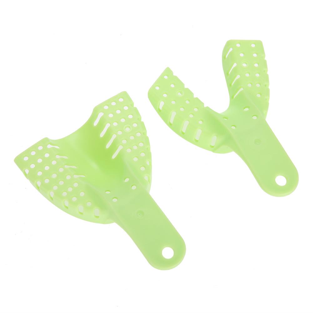 TOPINCN 10Pcs/Set Soft Disposable Dental Trays Perforated Central