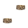 thumbnail image 1 of Minnieouse Pulseras multicapas de cuero multicolor estampado de leopardo cobre moda mujeres hombres accesorios joyería Beige 2Conjunto, 1 of 6