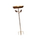 thumbnail image 4 of Cuenco de baño para pájaros, comedero para pájaros, cuenco de alimentación con estaca de pedestal de hierro metálico, bebedero para pájaros independie, 4 of 9