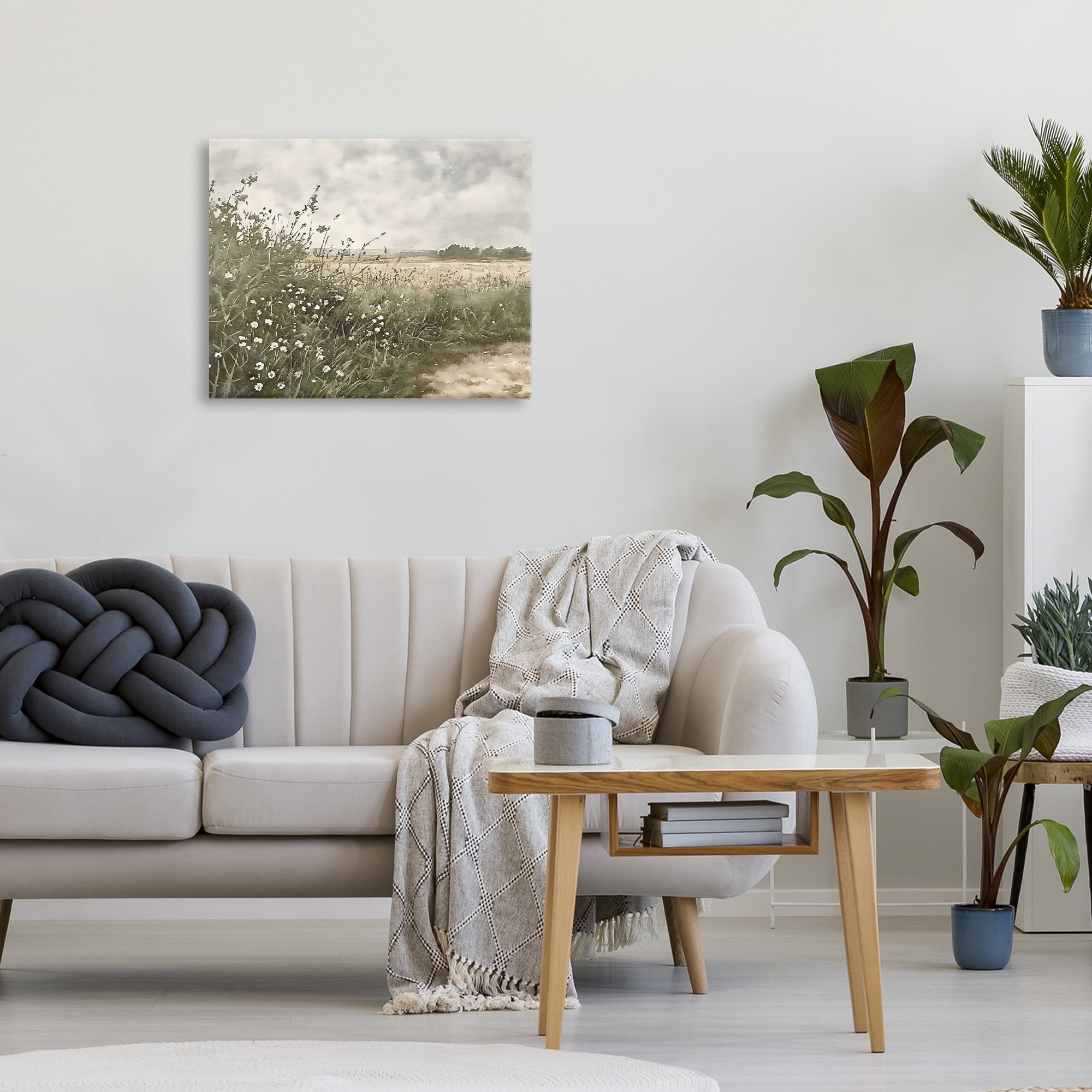 Stupell Industries Soft Meadow Landscape at Dusk Canvas Wall Art, design by Riley B