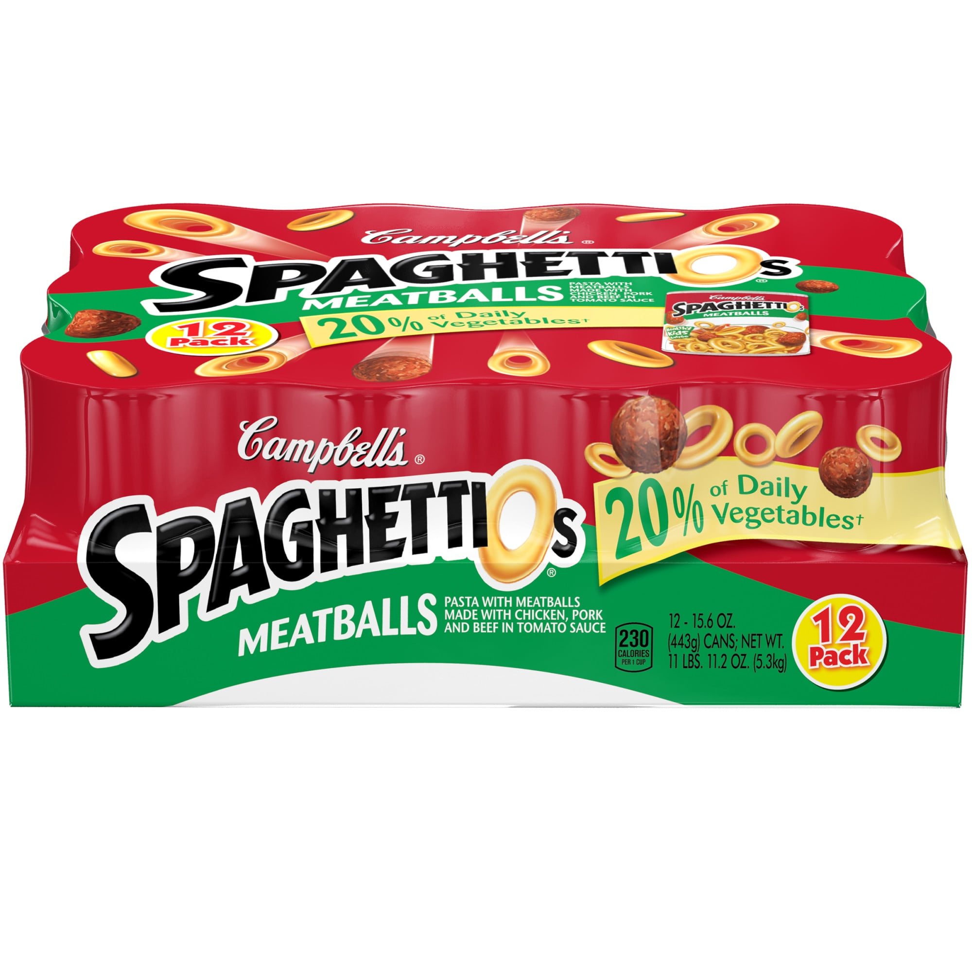 Spaghettios Pasta With Sliced Franks 15 6 Ounce Walmart Com
