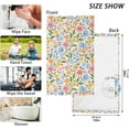 thumbnail image 3 of Dreamtimes Spring Beautiful Floral Cotton Towels Set 2 Pcs Absorbent Hand Towel Face Towels Kitchen Towels Bath Towels for Bathroom Laundry Room Kitchen 16 x 28 Inches, 3 of 7