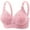 Pink, variant on Bras for Women No Underwire Wireless Bras Ndbuld Women's Non Steel Hoop Gathered Middle Button Breastfeeding Breathable Elastic Underwear Daily Bra Black S